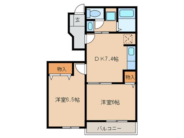 サンロードの物件間取画像